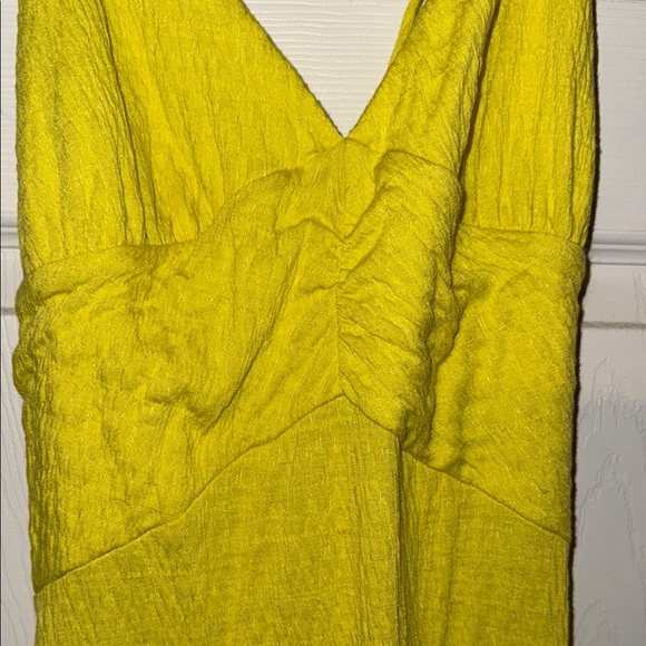 Free People Yellow Sleeveless V-Neck Gown - Picture 3 of 7